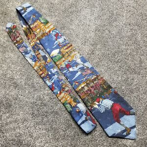 Tango by Max Raab Silk Tie Americana Series You’re Out Circa 1921 Baseball USA